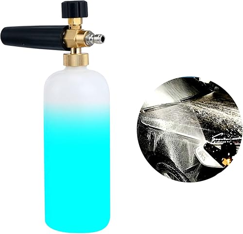 FreeTec 1L Neve Schiuma Lance Auto Foam Pistola professionale Adjustable Car Wash lancia schiuma Generatore idropulitrice per il lavaggio auto pulizia Attrezzi Rondella - Honorern