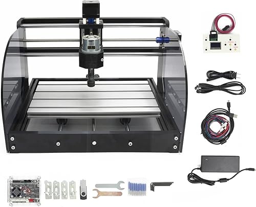 RATTMMOTOR Macchina fresatrice per incisione, 3 assi GRBL, Offline Control CNC 3018 Pro Max, 420 x 350 x 270 mm, controllo ER11, per PVC PCB e per intaglio legno fai da te - Honorern