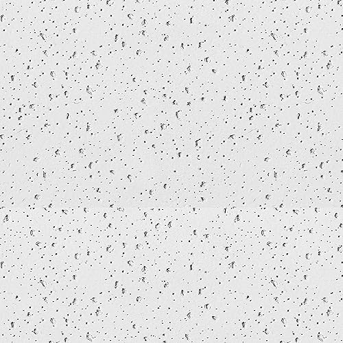 Pannelli per Controsoffitto Fonoassorbenti Bianco cm 60x60 per Isolamento Acustico Soffitti di Uffici, Negozi, Laboratori (Pannelli Sabbiati Orbit Spessore 13 mm) - Honorern