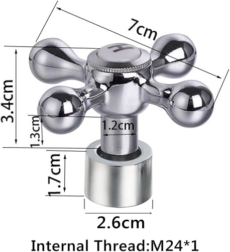 AUNMAS Maniglia del rubinetto di rame Maniglia del rubinetto dell'acqua del bagno di forma del club per la cucina domestica del bagno - Honorern