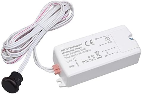 Maclean MCE 135 Sensore di Movimento a Infrarossi per Porte Rileva Il Movimento della Porta Accensione Automatico della Luce - Honorern