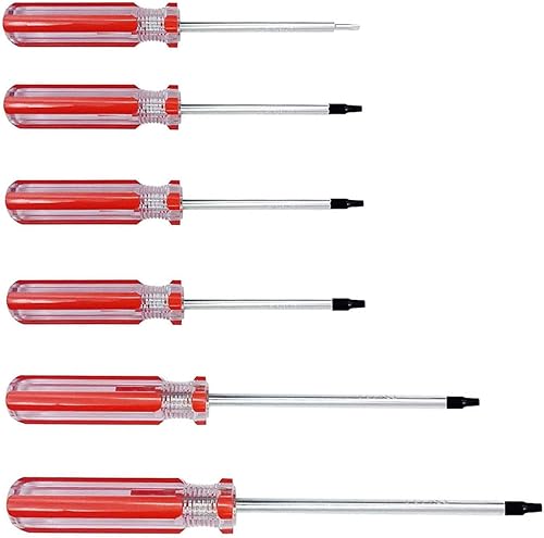 Set di 6 cacciaviti magnetici a testa triangolare 1.8mm 2.0mm 2.3mm 2.7mm 3.0mm 4.2mm Kit di strumenti per cacciavite per viti triangolari per il fissaggio di giocattoli - Honorern