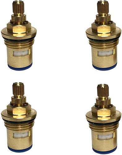 4 pezzi di ricambio in ceramica cartuccia miscelatore valvola ricambi inserto ghiandola rubinetto 20 denti - Honorern