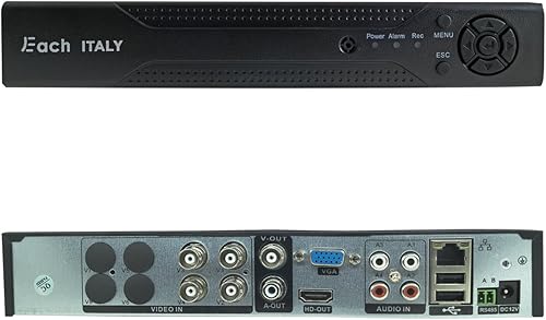 KIT DVR VIDEOSORVEGLIANZA HDMI 4 TELECAMERE IR 4 CH BNC COMPLETO 5504H-4-B - Honorern