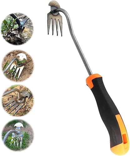 Sarchiatore manuale, sarchiatore a manico lungo, attrezzo per la rimozione delle erbacce, manuale in acciaio inossidabile, strumento per la rimozione delle erbacce, per diserbare giardino, scavare - Honorern