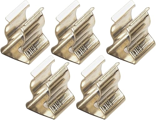 Confezione da 10 clip a molla in spugna, resistenti, con base stretta, in acciaio al manganese, di tipo aperto, colore argento (12 mm) - Honorern