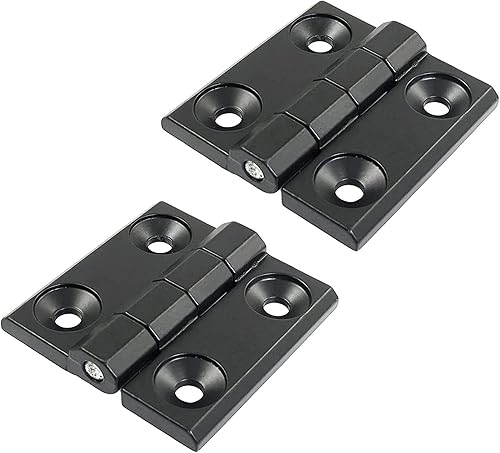 2 pezzi Cerniere Lega di zinco Finestra Armadio Nero Cerniere per armadietti Nero Staccabili Cerniere Per Porte Durevole Non arrugginisce flessibile per Casa Porta d'ingresso porta della camera - Honorern