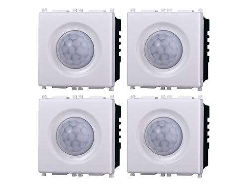 Sensore Di Movimento PIR, Compatibile Con Vimar Plana (4 Pezzi) - Honorern
