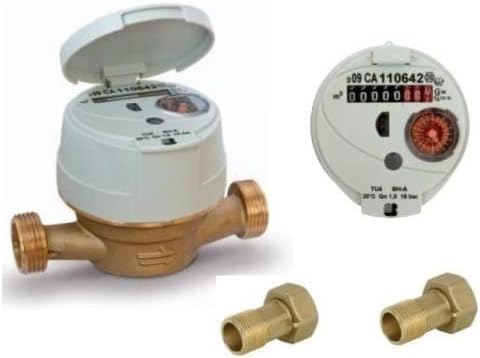 CONTATORE x ACQUA BOSCO & C 3/4' NUOVO USDA DN 20 OTTONE CON RACCORDI - Honorern