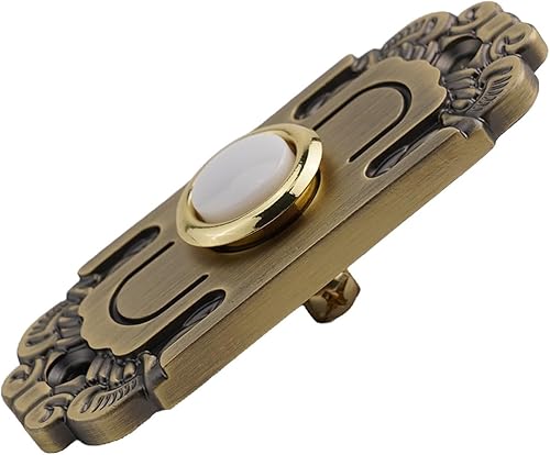 Pulsante per campanello resistente in metallo luminoso, pulsante cablato per campanello resistente, pulsante per campanello in metallo ottone vintage LED luminoso pulsante cablato - Honorern