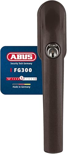 Abus FG300 AL0089 - Maniglia per finestra con serratura, colore: Marrone - Honorern