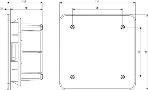 VIMAR Scatola DERIVAZIONE Incasso 92X92X50MM V70001 - Honorern