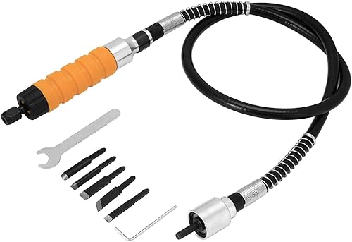 Scalpello elettrico per intagliare il legno, coltello per incisione per intaglio del legno con set di tubi morbidi per chiavi a 5 lame - Honorern