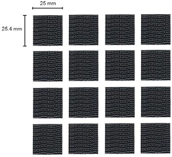 CANOPUS Dual Lock SJ3550 Extra Forte 16 PZ (25,4mm x 50mm) Impermeabile High Tech Nastro di Fissaggio Richiudibile, Ideale per interni ed esterni, Fissaggio Telepass, Nero - Honorern