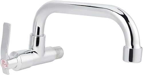 Rubinetto Singolo per Acqua Fredda G1/2 Pollici Rubinetto per Lavello a Parete Rubinetto per Lavello da Cucina Rubinetto Rotante per Cucina Domestica (LQ-3093 20 cm) - Honorern