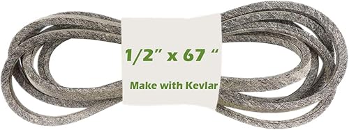 1/2 x 67' Cinghia del piatto di taglio del tosaerba Cinghia di trasmissione del trattore Crea con Kevlar Sostituisci per Cub Cadet MTD 754-04317 954-04317 954-04317A - Honorern