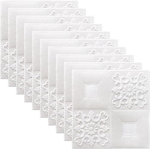 Pannelli adesivi in schiuma morbida, design 3D, soluzione decorativa per la tua casa (rosa) - Honorern