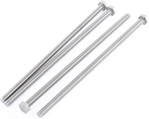 M6 x 150mm Bulloni di esagonali di filettatura d’acciaio inossidabile di 4 pezzi - Honorern