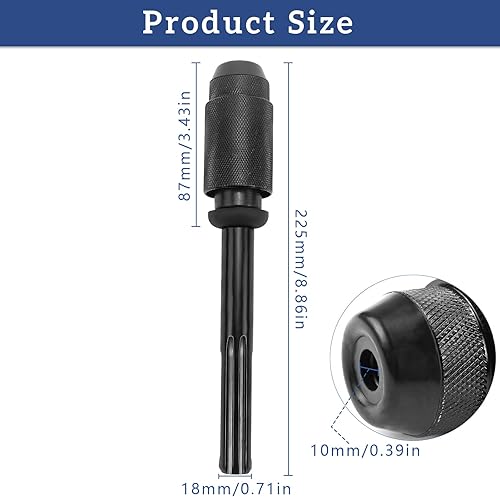 SDS Plus mandrino a sgancio rapido, adattatore Sds, adattatore con filettatura per tutti i trapani e scalpelli SDS Plus mandrino per avvitatore mandrino trapano Accessori - Honorern