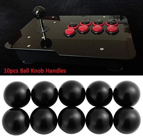 FTVOGUE Manopola a Sfera Rotonda in Bachelite Manopola a Sfera in Plastica 10Pcs Macchina per Trattore Universale per Tornio Manico in Plastica Nera/Rossa (AM6*20-Nero) - Honorern