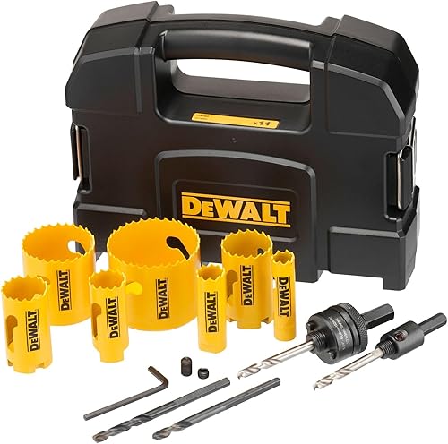 DeWalt EXTREME Set per elettricisti per seghe a tazza bimetalliche (11 pezzi), DT90354-QZ - Honorern