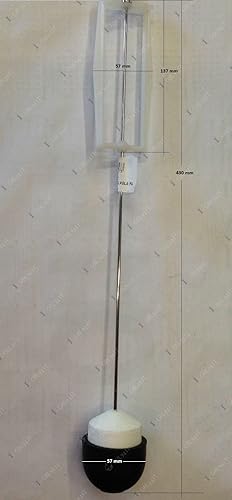 Kit Asta Valvola cassetta incasso CATIS 14 litri (polistirolo/gomma) tonda - Honorern