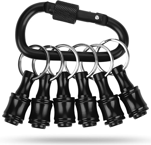 6 Pezzi 1/4 Pollice Portainserti, Portachiavi Portatile Bit Holder Cambio Trapano Supporto per Punte a Cambio per la Maggior Parte Dei Cacciaviti Elettrici Manuali Punte per Trapano - Honorern