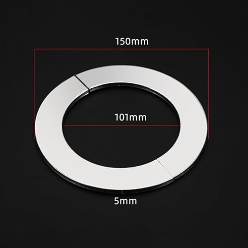 Coperture per tubi in acciaio inox, flange divise a parete, collari per tubi a rosetta divisa, copertura per tubo doccia, copertura per tubo stufa per estrattori di caldaie (100 mm) - Honorern