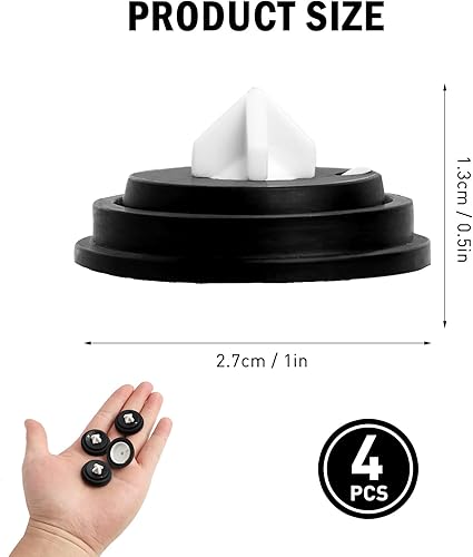 4 Pezzi Valvola a Galleggiante a Membrana, Membrane per Valvola a Galleggiante di Cisterna, Valvola Galleggiante Membrana,Rondelle di Diaframma Valvola, Compatibile con la Maggior Parte delle Cisterne - Honorern