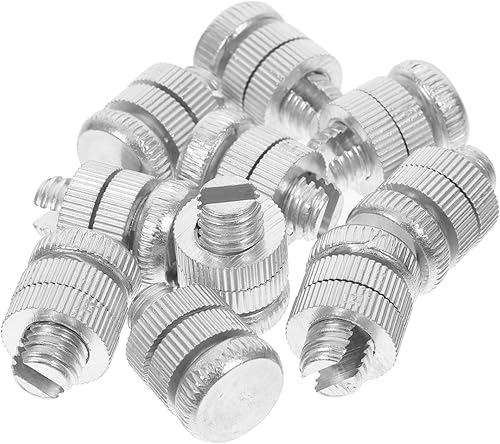 2 Set Di Connettori Per Cavi Di Recinzione Elettrica Morsetto Con Giunto A Bullone Diviso Kit Di Accessori Per Recinzione Versatile in Lega Di Alluminio 10 Pezzi*2 - Honorern