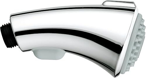 Grohe 46173NC0 Doccetta Estraibile per Miscelatore Lavello, Grigio (Chrome/Night Time Grey) - Honorern