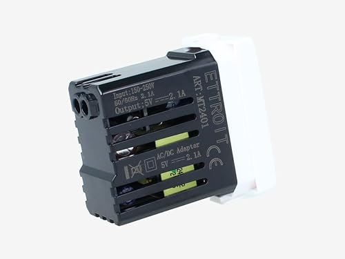 Modulo Presa Caricatore USB, Compatibile Con Bticino Matix, Ricarica Veloce (USB 5V 2.1A) - Honorern