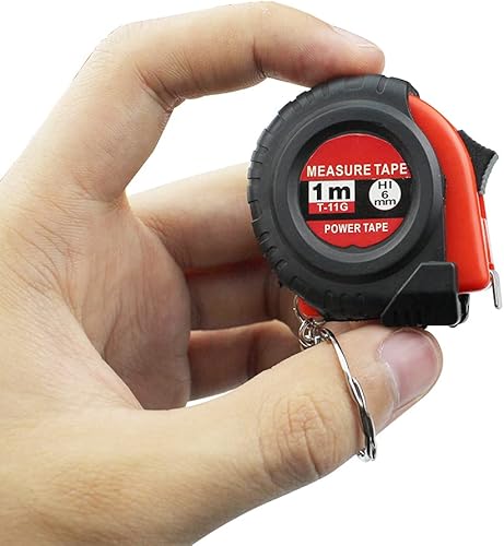 3 Pezzi Mini Metro a Nastro Retrattile, 1 m Righello Retrattile in ​​Plastica Portatile, Misura Di Nastro con Portachiavi per Mini Tasca, 3 Colori - Honorern