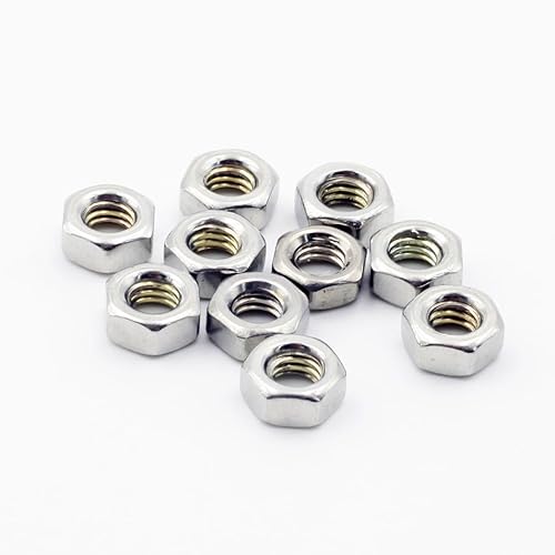 Dadi esagonali M6, filettatura sinistra, 50 pezzi, in acciaio inox - Honorern