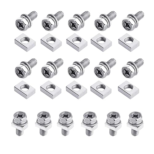 Kit di Bulloni e Dadi M6,16 PCS Viti e Dadi Batteria Moto In Acciaio Inossidabile Viti a Croce Bullone Esagonale Viti a Macchina Bulloni per Batteria Moto per Progetti Fai Da Te Scooter Atv - Honorern