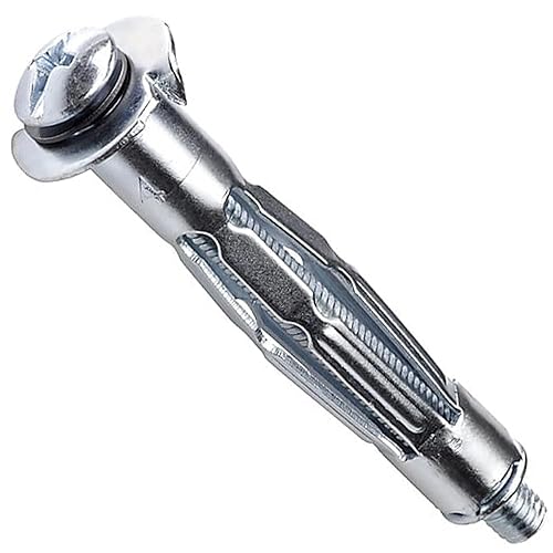 Molly Cavity - Tasselli di ancoraggio per cartongesso resistenti per pareti in cartongesso, viti in metallo, fissaggio a parete cava superiore, confezione da: 5 M4 x 39 mm (4 x 16) - Honorern