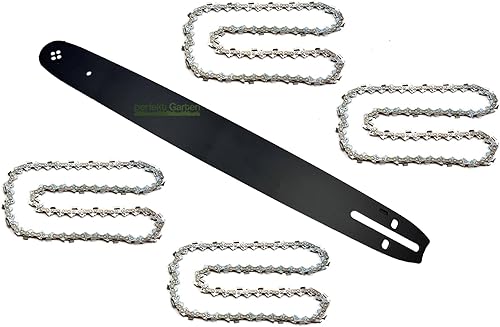 45 cm; 1,5 mm; 0,325'; 72 TG + 4 catene compatibili con Husqvarna Makita Oleomac Solo - Honorern