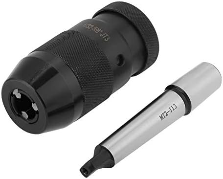 GOTOTOP Mandrino autoserrante per tornio senza chiave da 1-16 mm con capacità di 45# in acciaio e albero conico MT2-JT3 - Honorern