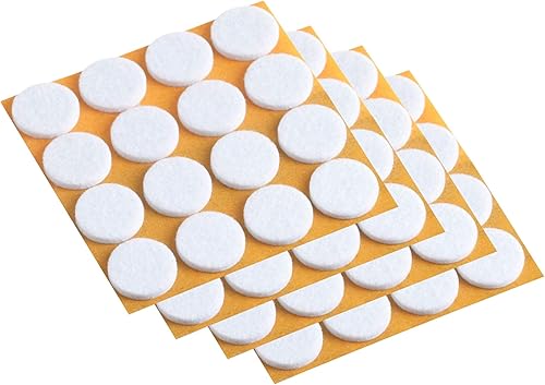 Meister, 645016, Autoadesiva feltrini, diametro 17 mm, 100 pezzi, marrone - Honorern