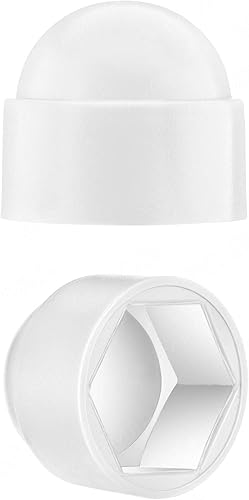 Cappucci copri-dado bulloni M8 (chiave 13) Bianco cappucci di protezione per viti 50 pezzi Cappucci protettivi esagonali Tappi plastica EMFA ® - Honorern
