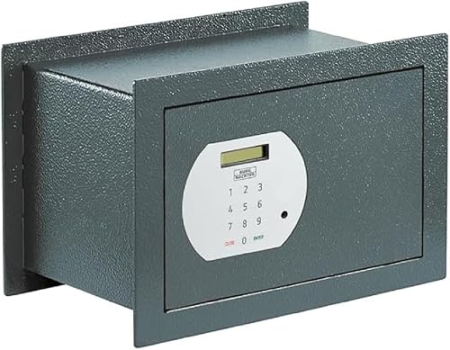 BURG-WÄCHTER - Cassaforte da parete con serratura a combinazione, 10,6 l, 9,98 kg, Pure-Safe PSW 120 E, colore: antracite, esterno: 254 x 360 x 195 cm (A x L x P) - Honorern