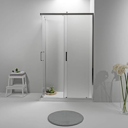 Elite Box Doccia 70x90 - Cabina Doccia Scorrevole , Elegante e Resistente alla Corrosione - Opaco Satinato - Piatto Doccia non Incluso - Honorern