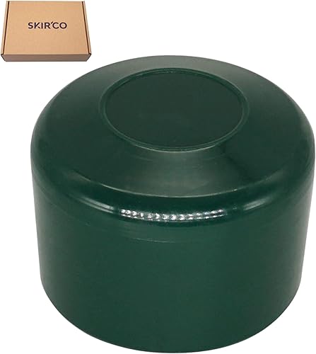 SKIR'CO (20 pezzi) tappi per pali di recinzione, tappi rotondi in plastica verde da 38 mm per pali di recinzione rotondi, coperture per pali di recinzione, verde muschio RAL 6005 - Honorern