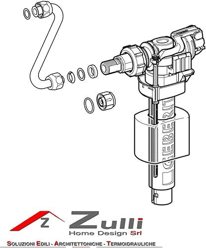 Geberit 240.784.00.1 Rubinetto Galleggiante per Combifix, Grigio - Honorern