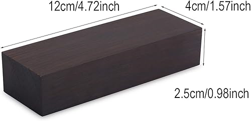 Legno di Ebano, 12 * 4 * 2,5 cm Legno di Ebano Nero Legname Vuoto Materiale Fai da Te per Strumenti Musicali Strumenti Manici di Strumenti Decorazioni - Honorern
