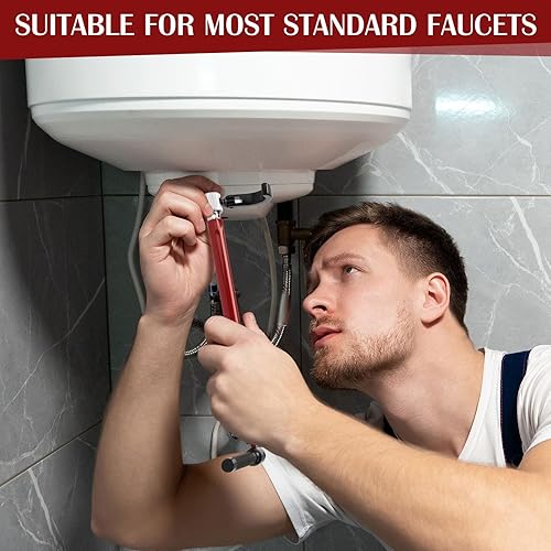 Chiave per Rubinetto Lavello Chiave per Dadi Rubinetto Sottolavello Utensile per L'installazione dei Rubinetti 8-14 mm, Chiavi a Bussola - Honorern