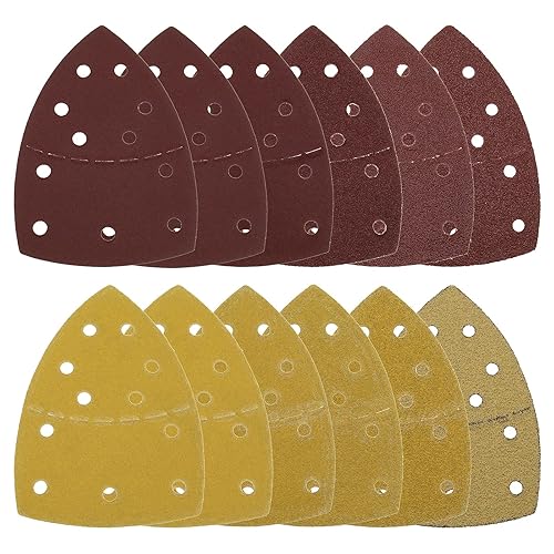 eMagTech 78pcs Triangolo Mouse Fogli abrasivaHook e Loop Carta vetrata assortiti Grana Kit per Compatibile con Bosch PSM 100A PSM 160 PSM 200 AES - Honorern