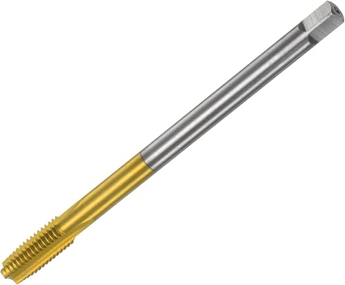 Maschio per Filettatura Metrica M10 x 1.5 H2 130mm Extra Lungo Rivestito =Titanio M35 Strumento Riparazione Fresatura Filetti Fresatura Viti Flauto Dritto Acciaio ad Alta Velocità - Honorern
