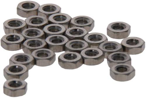 MroMax - Dadi esagonali M3 x 0,5 mm, filettatura grossa, in acciaio inox 201, confezione da 500 - Honorern