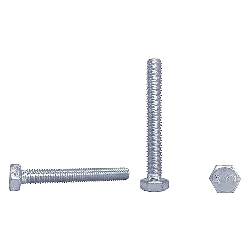 Confezione da 30 bulloni esagonali in acciaio zincato, DIN 933, M8 x 60 mm, grado 8.8, viti esagonali, completamente filettate, testa esagonale, vite mordente (30, M8 x 60 mm) - Honorern